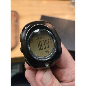 RARE VINTAGE NIKE ZERO DRIFT DIGITAL COMPASS TURTLE SHELL WATCH. Altimeter, Temp